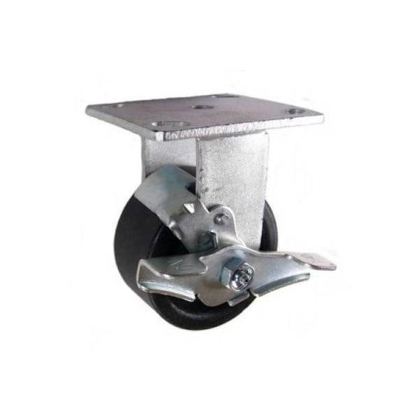 Mapp Caster 4"X2" High Temp Nylon Wheel Rigid Caster W/ Brake - 800 Lbs Cap 146HEAT420RB - main